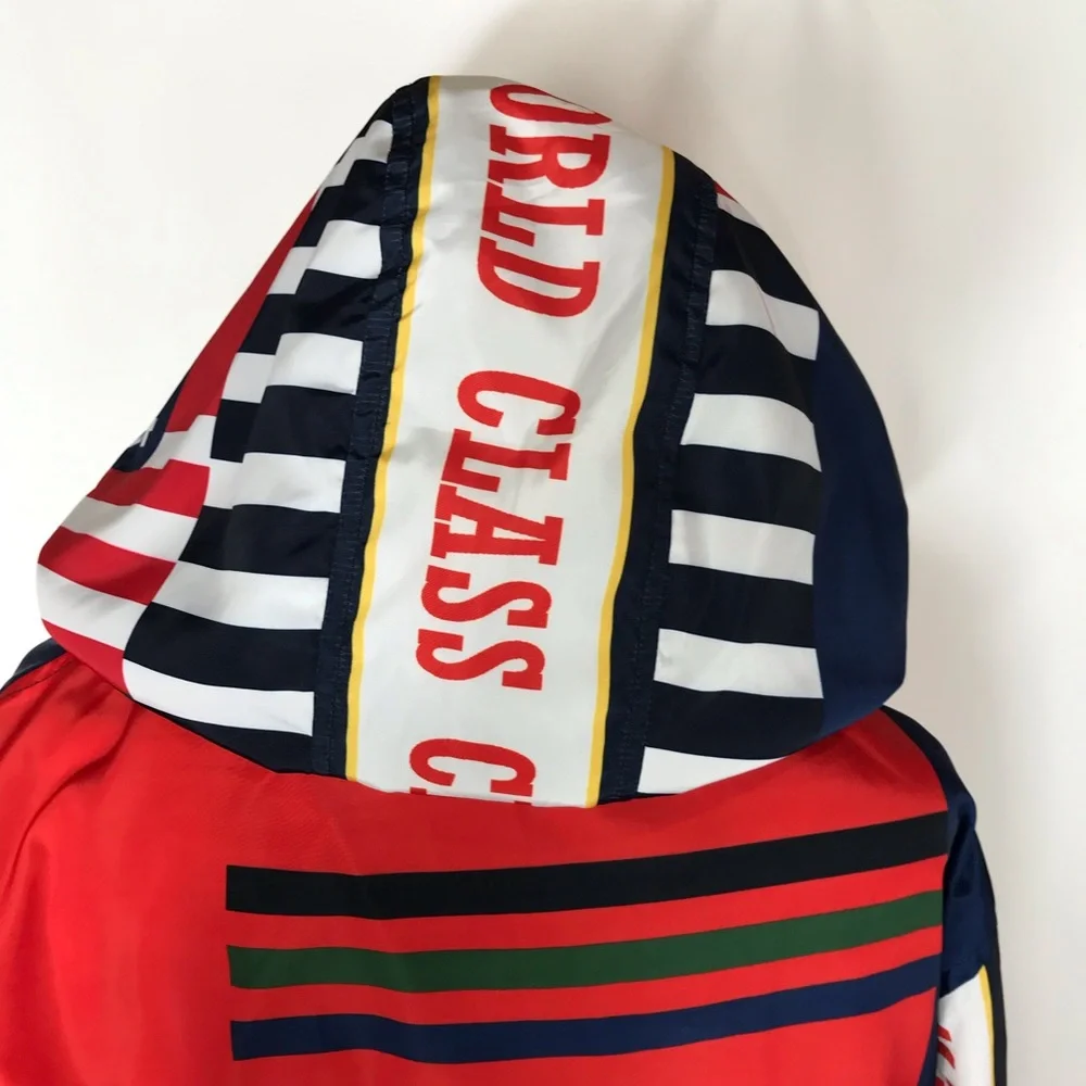 Reason Brand NYC Streetware Logo Full Zip Hooded Windbreaker Jacket XL - Picture 8 of 13